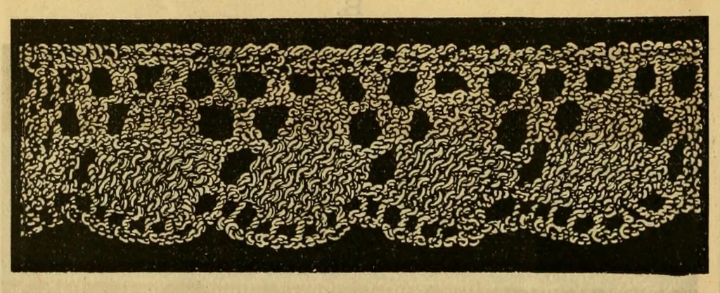 An illustration from How to use Florence knitting silk, 1880, leaf 18