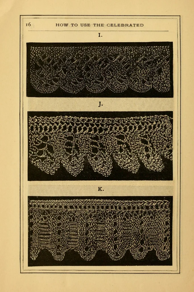 An illustration from How to use Florence knitting silk, 1880, leaf 20