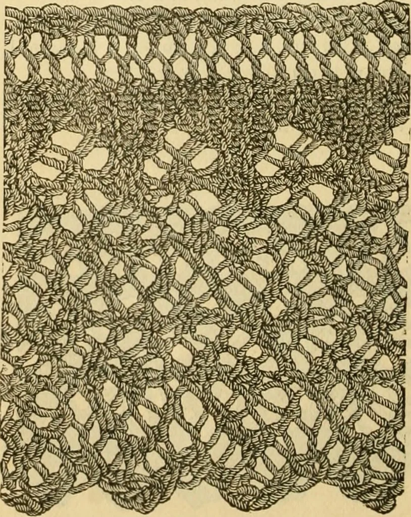 An illustration from How to use Florence knitting silk, 1883, leaf 15