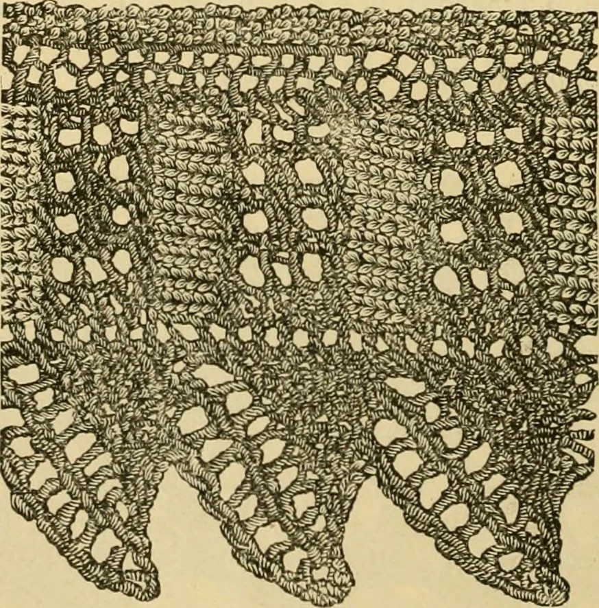 An illustration from How to use Florence knitting silk, 1883, leaf 21