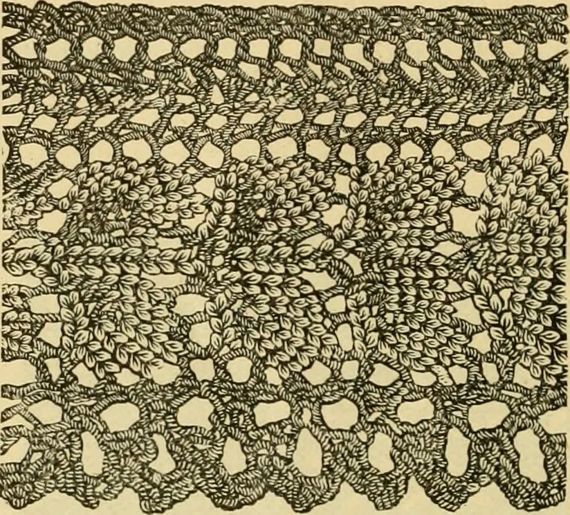 An illustration from How to use Florence knitting silk, 1883, leaf 23