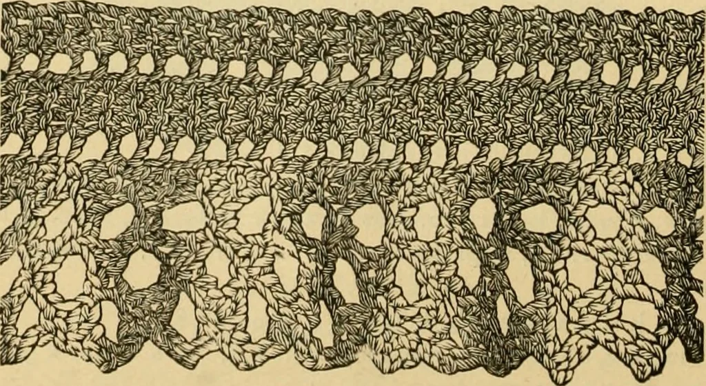 An illustration from How to use Florence knitting silk, 1883, leaf 23