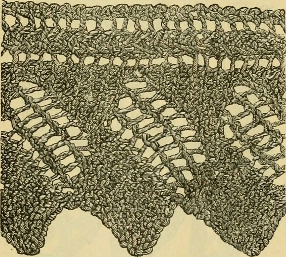 An illustration from How to use Florence knitting silk, 1883, leaf 26