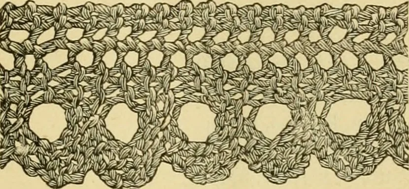 An illustration from How to use Florence knitting silk, 1883, leaf 28