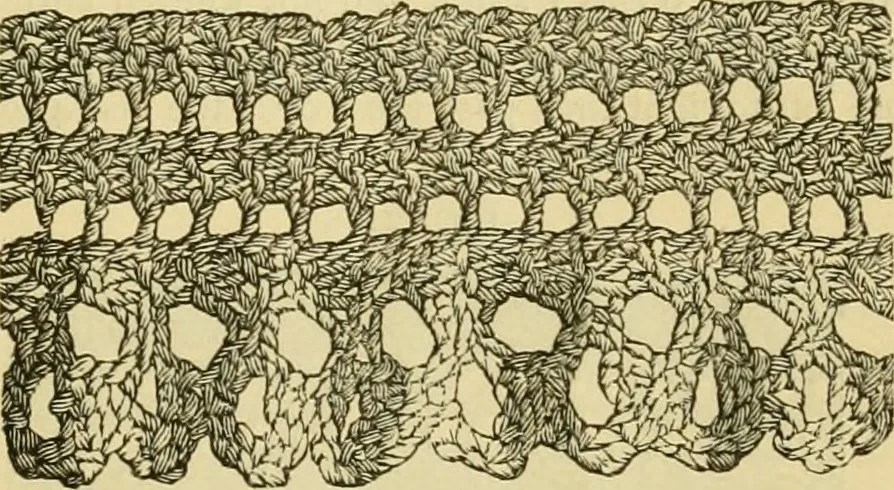 An illustration from How to use Florence knitting silk, 1883, leaf 30