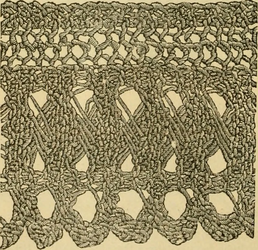 An illustration from How to use Florence knitting silk, 1883, leaf 31