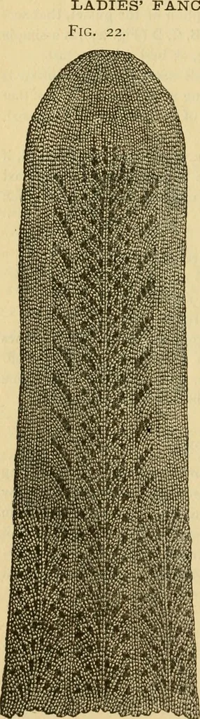 An illustration from How to use Florence knitting silk, 1883, leaf 35