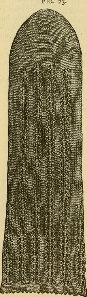 An illustration from How to use Florence knitting silk, 1883, leaf 37