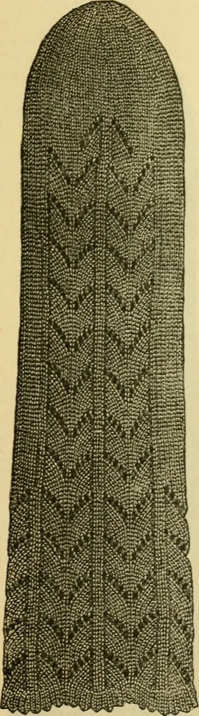 An illustration from How to use Florence knitting silk, 1883, leaf 42
