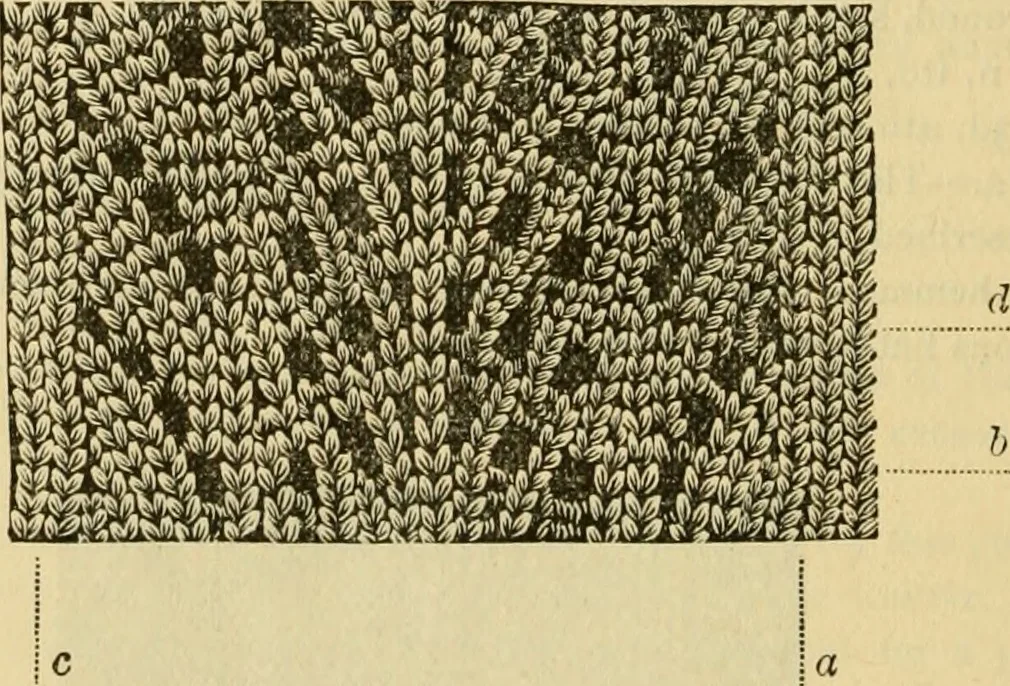 An illustration from How to use Florence knitting silk, 1883, leaf 49