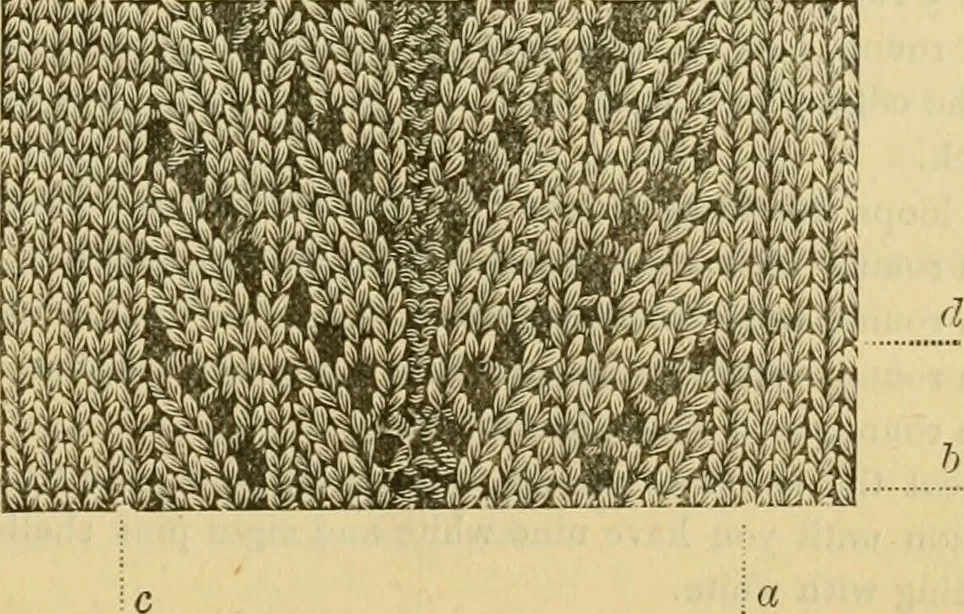 An illustration from How to use Florence knitting silk, 1883, leaf 54