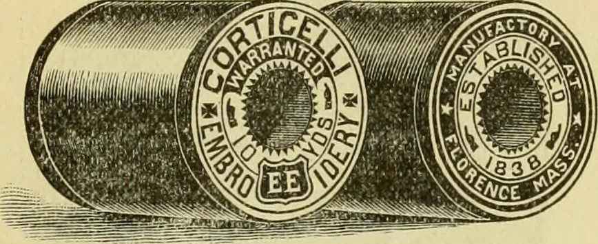 An illustration from How to use Florence knitting silk, 1883, leaf 62