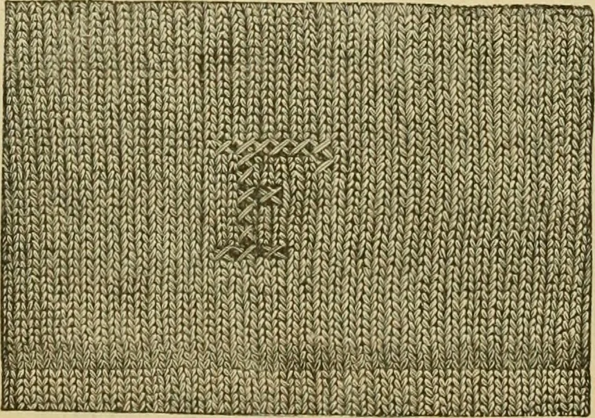 An illustration from How to use Florence knitting silk, 1883, leaf 64