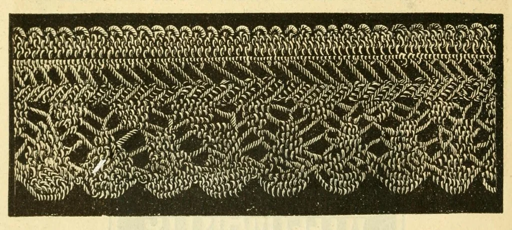 An illustration from How to use Florence knitting silk, 1880, leaf 18
