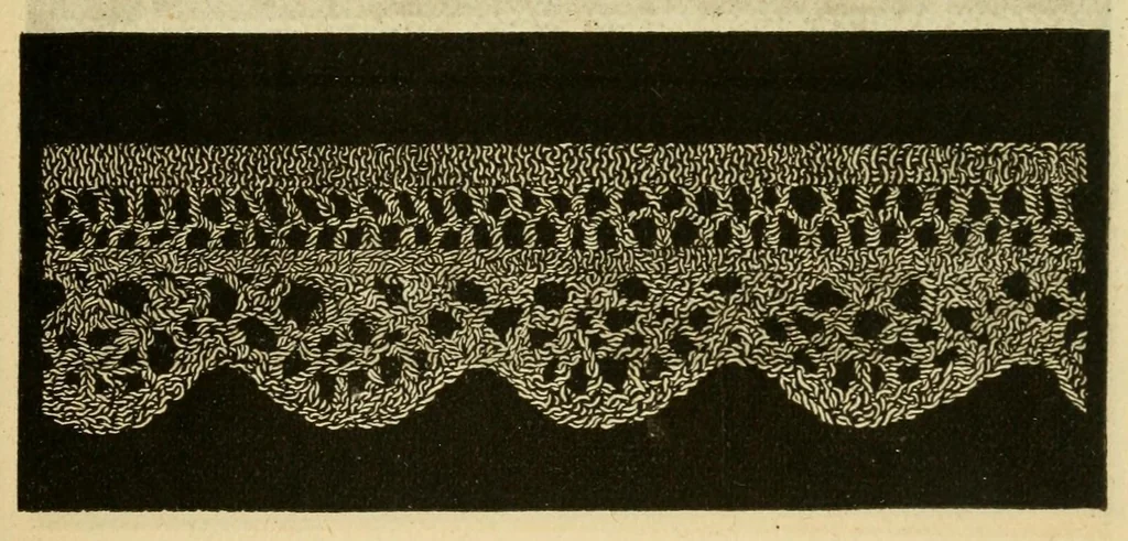 An illustration from How to use Florence knitting silk, 1880, leaf 19