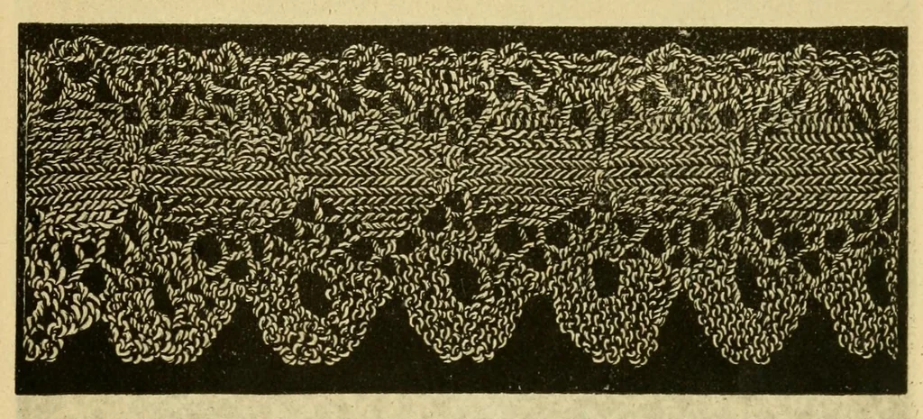 An illustration from How to use Florence knitting silk, 1880, leaf 19
