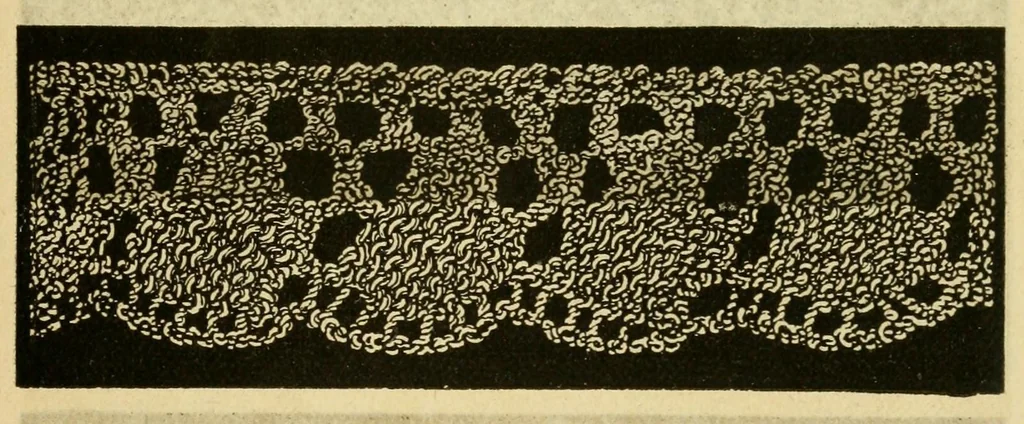 An illustration from How to use Florence knitting silk, 1880, leaf 19