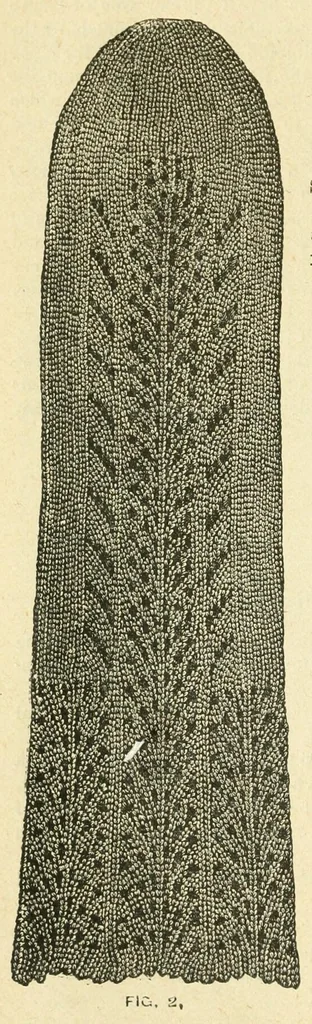 An illustration from How to use Florence knitting silk .., 1886, leaf 14