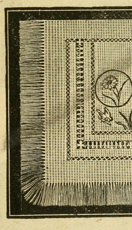 An illustration from How to use Florence knitting silk .., 1886, leaf 89
