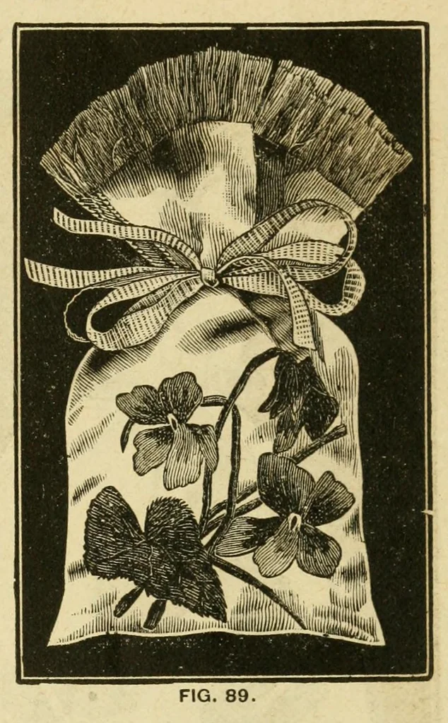 An illustration from How to use Florence knitting silk .., 1886, leaf 95