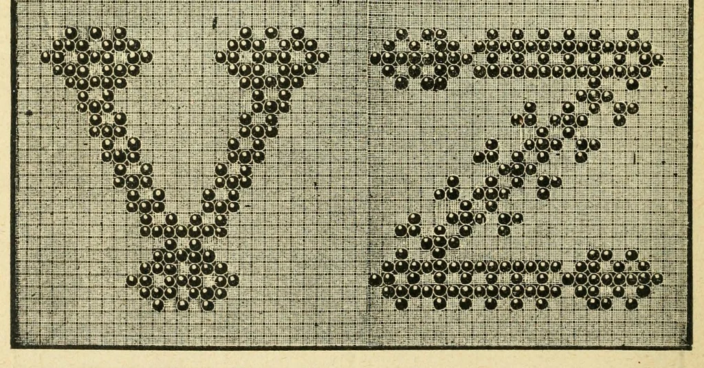 An illustration from How to use Florence knitting silk .., 1886, leaf 98