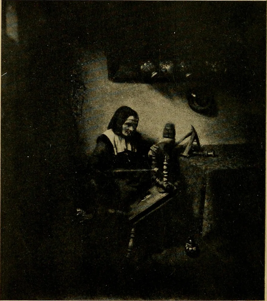 An illustration from How to visit the great picture galleries, 1911, leaf 203