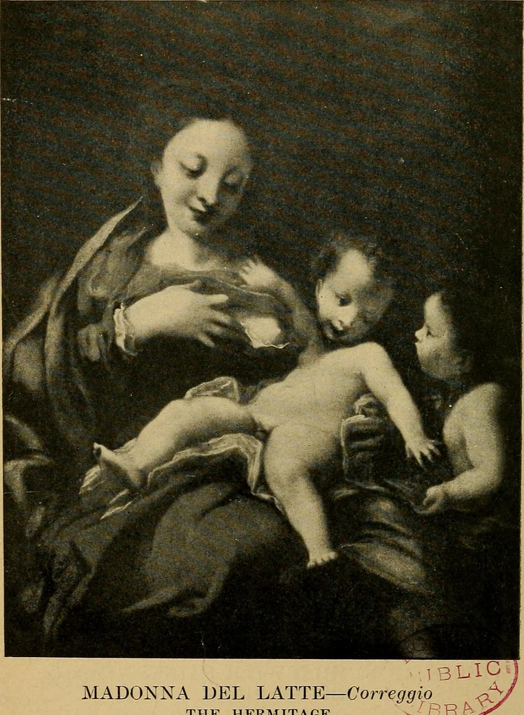 An illustration from How to visit the great picture galleries, 1911, leaf 245