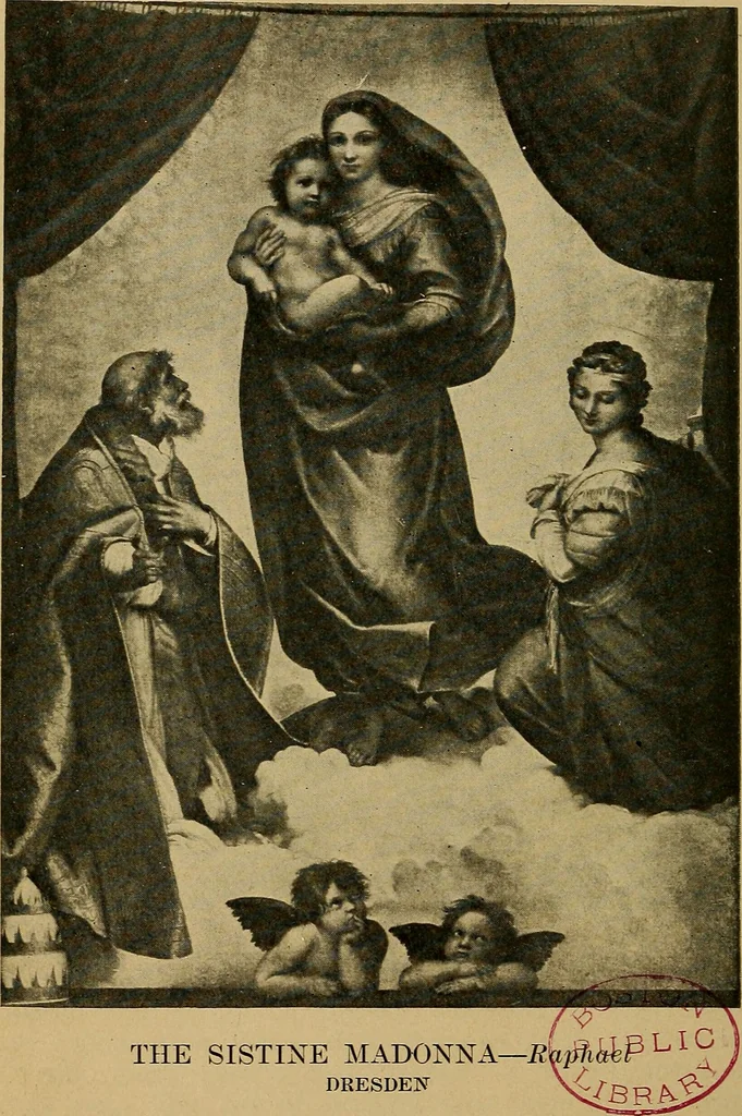 An illustration from How to visit the great picture galleries, 1911, leaf 303