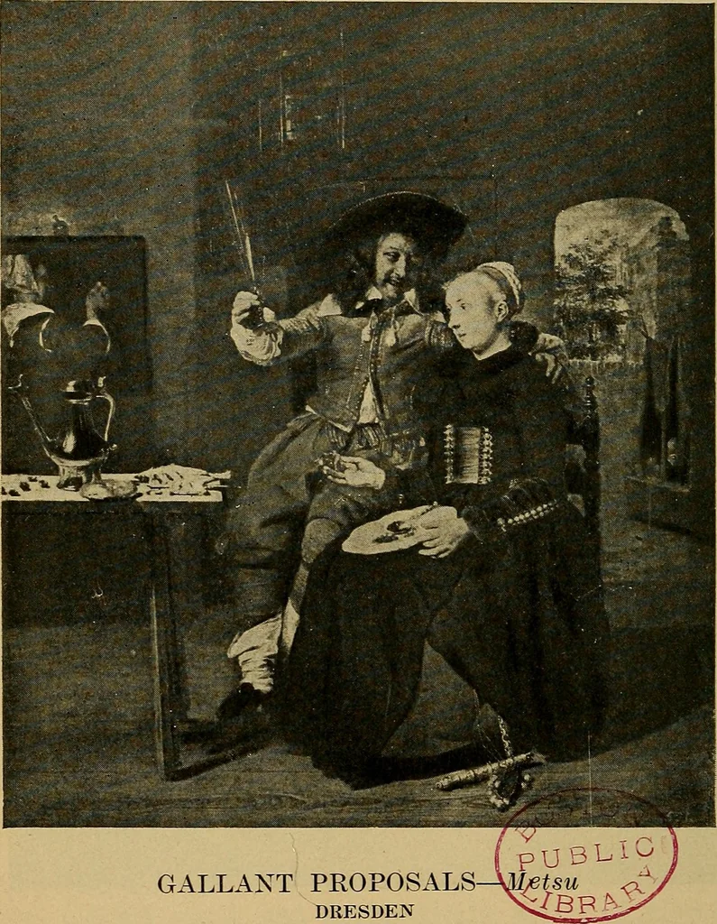 An illustration from How to visit the great picture galleries, 1911, leaf 335