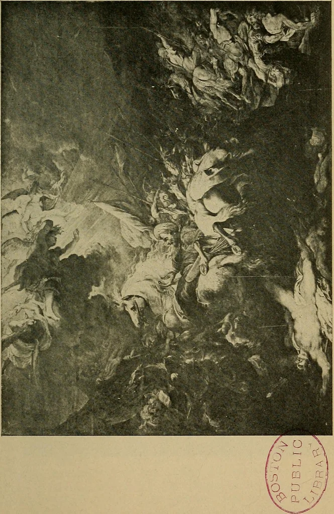 An illustration from How to visit the great picture galleries, 1911, leaf 374
