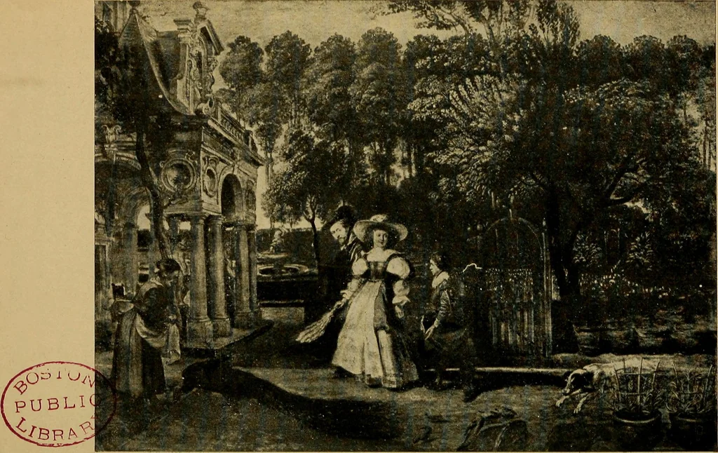 An illustration from How to visit the great picture galleries, 1911, leaf 375