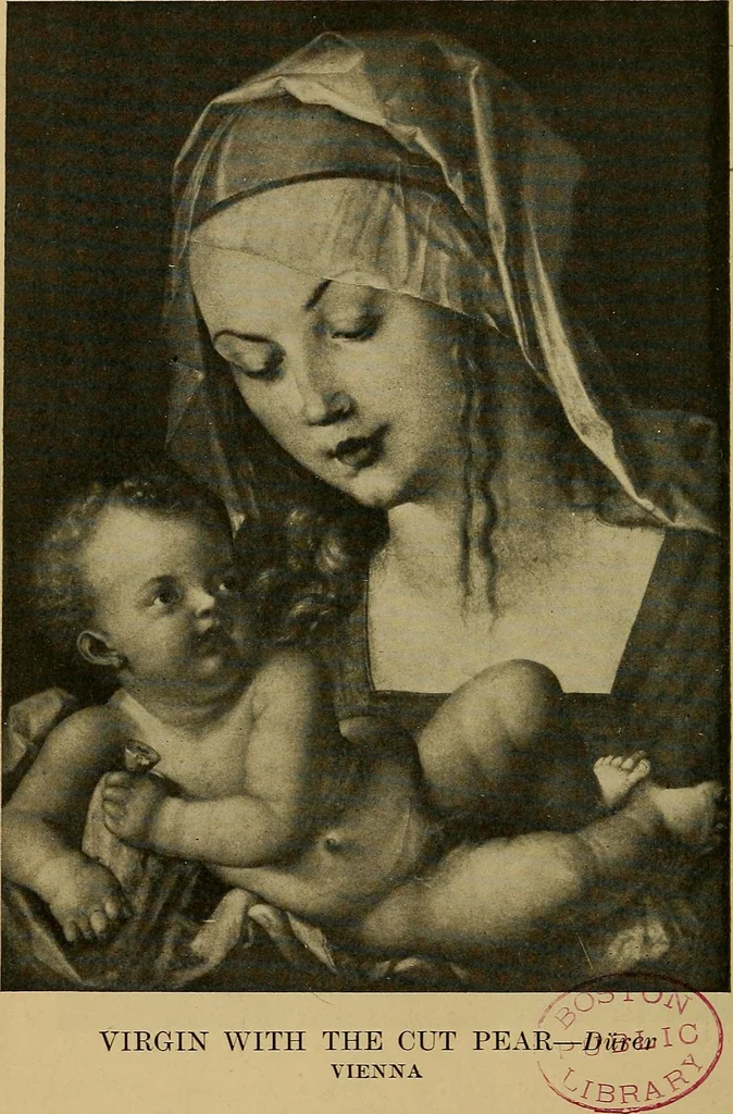 An illustration from How to visit the great picture galleries, 1911, leaf 391