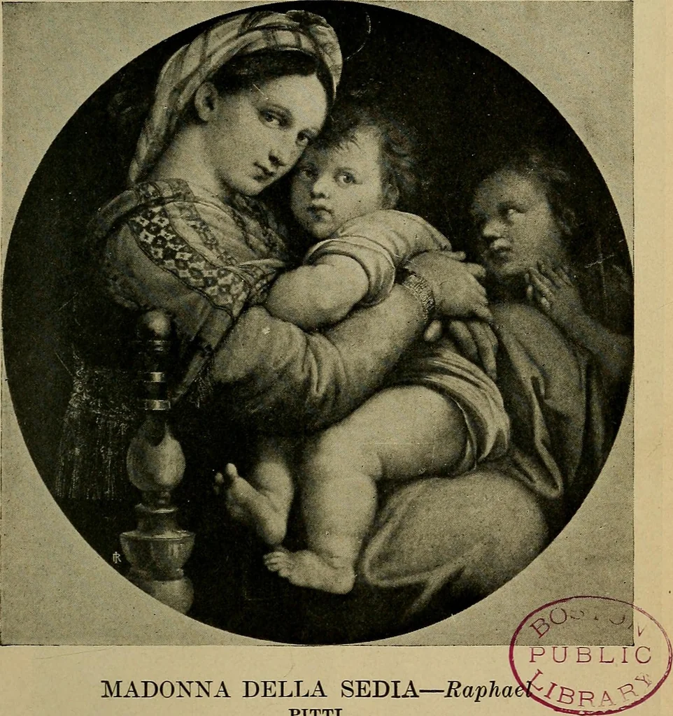 An illustration from How to visit the great picture galleries, 1911, leaf 470