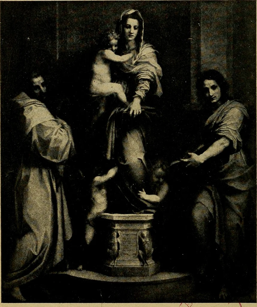 An illustration from How to visit the great picture galleries, 1911, leaf 505