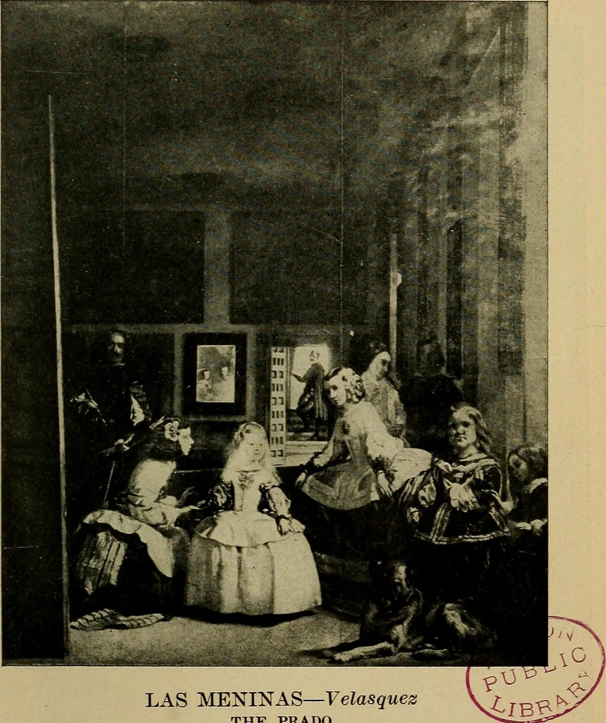 An illustration from How to visit the great picture galleries, 1911, leaf 544