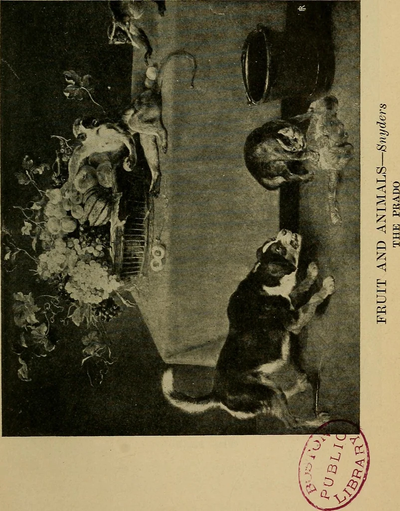 An illustration from How to visit the great picture galleries, 1911, leaf 572