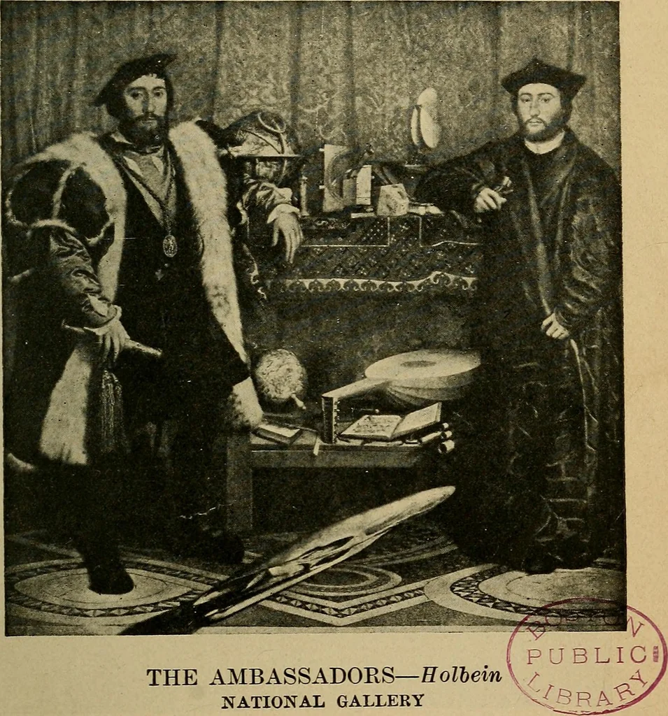 An illustration from How to visit the great picture galleries, 1911, leaf 62