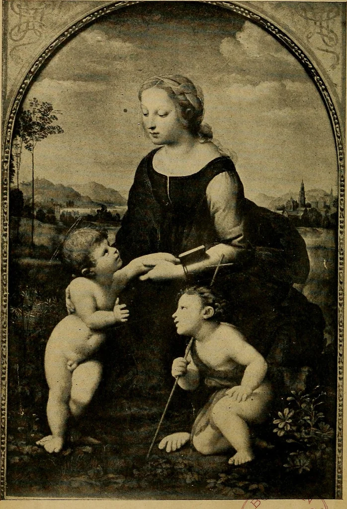 An illustration from How to visit the great picture galleries, 1911, leaf 7
