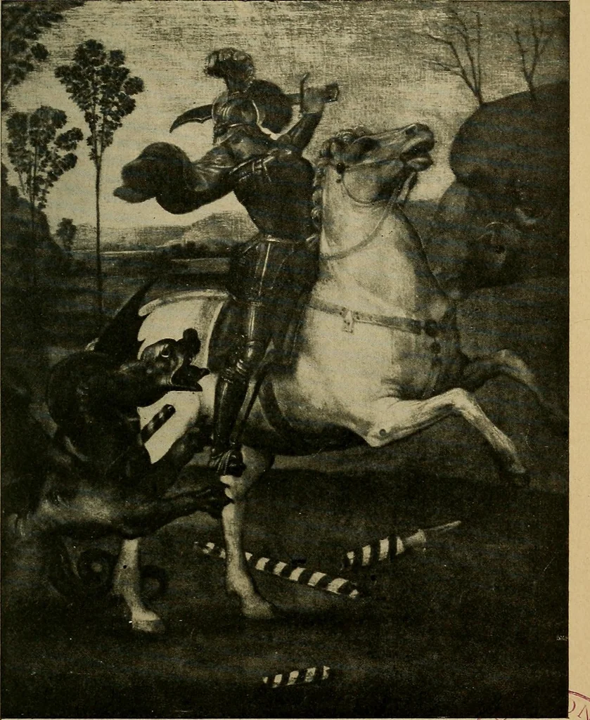 An illustration from How to visit the great picture galleries, 1911, leaf 82