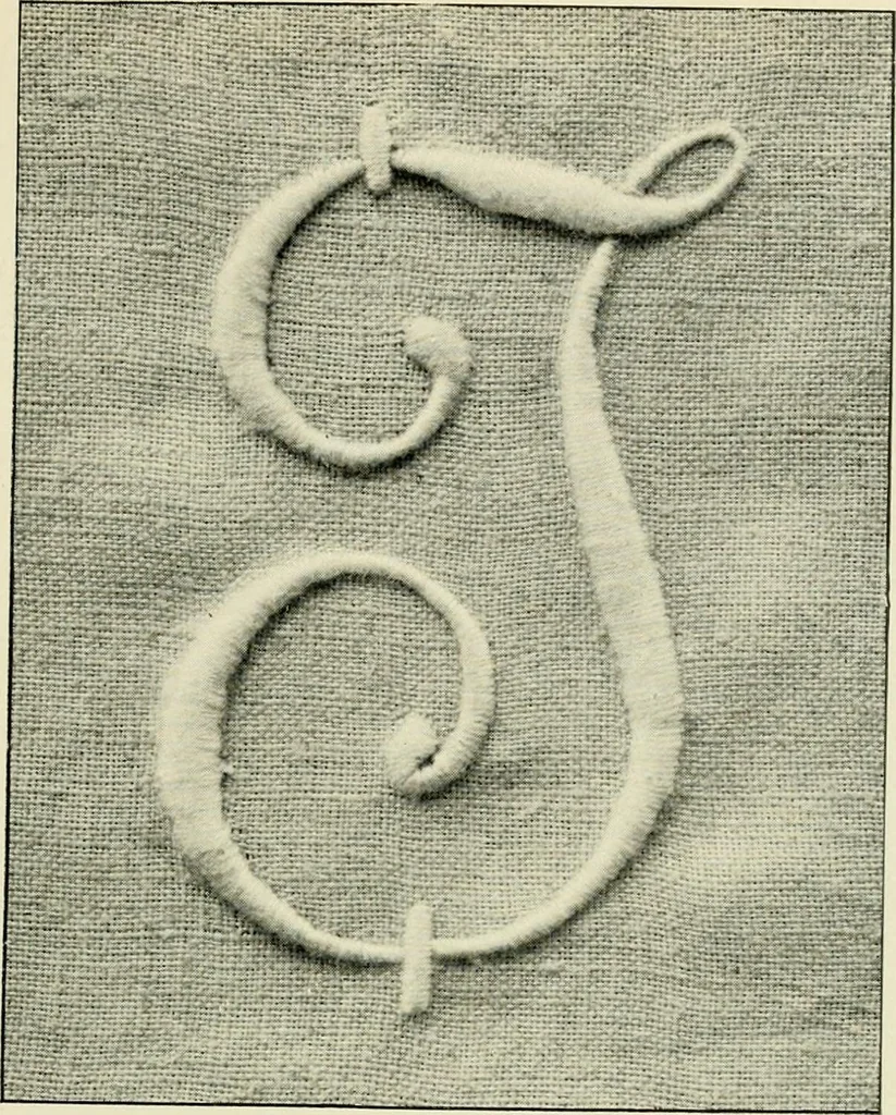 An illustration from How to work embroidery stitches; a practical method with 69 illustrations, 1909, leaf 24