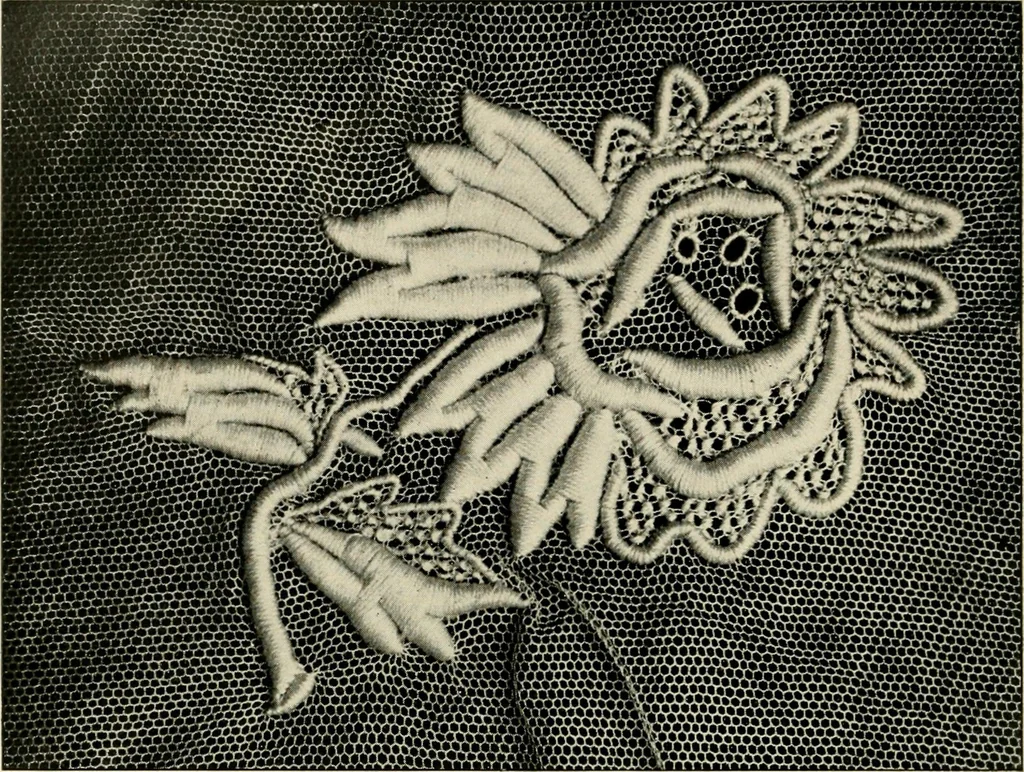 An illustration from How to work embroidery stitches; a practical method with 69 illustrations, 1909, leaf 25