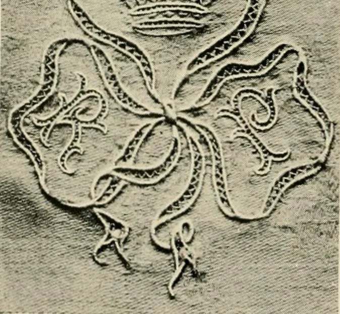 An illustration from How to work embroidery stitches; a practical method with 69 illustrations, 1909, leaf 25