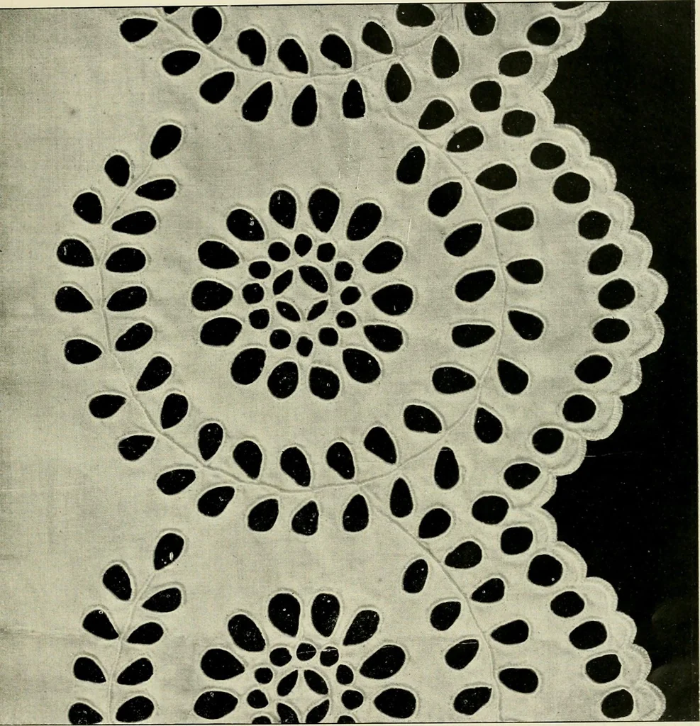 An illustration from How to work embroidery stitches; a practical method with 69 illustrations, 1909, leaf 42