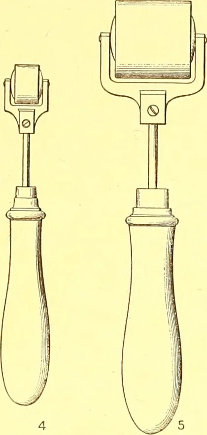 An illustration from How to work it; a manual for the use of the Ben Day rapid shading mediums and its registry attachments, 1913, leaf 26