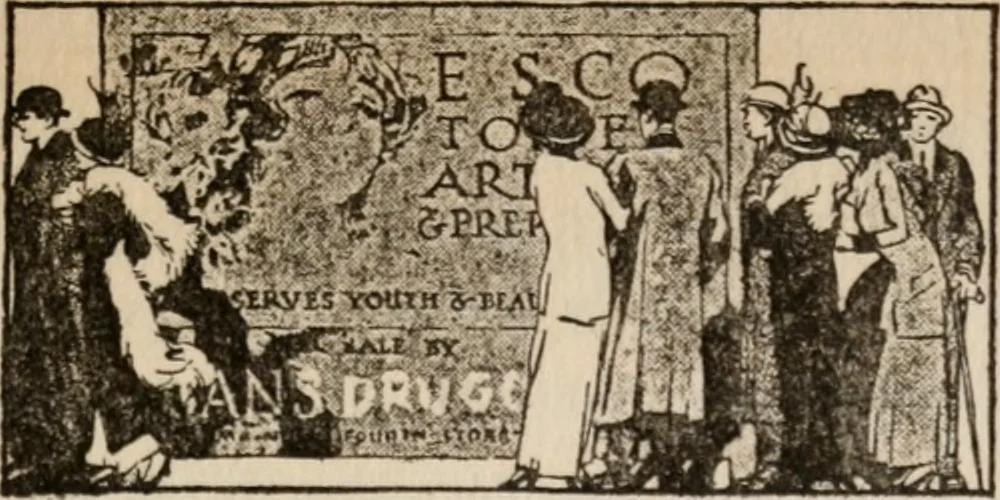 An illustration from How to write advertisements that sell; how to plan every step in your campaign--using sales points, schemes and inducements--how to write and lay out copy--choosing prospect lists and mediums--tests and records that increase returns; how 146 shrewd advertisers plan and place their copy, 1912, leaf 60