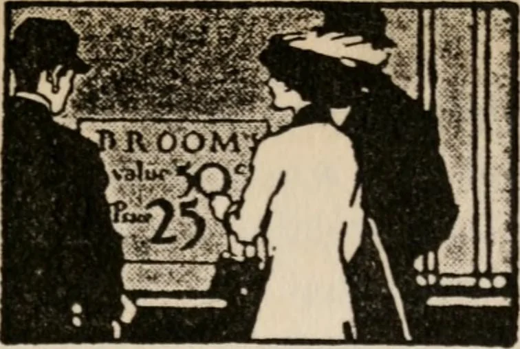 An illustration from How to write advertisements that sell; how to plan every step in your campaign--using sales points, schemes and inducements--how to write and lay out copy--choosing prospect lists and mediums--tests and records that increase returns; how 146 shrewd advertisers plan and place their copy, 1912, leaf 98