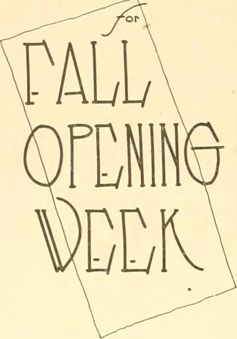 An illustration from How to write show cards, 1921, leaf 19