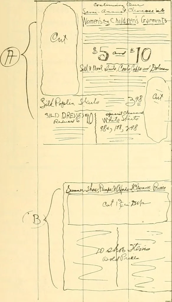 An illustration from How to write show cards, 1921, leaf 32