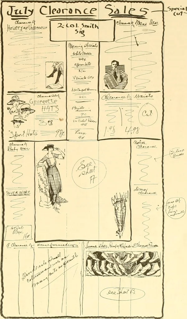 An illustration from How to write show cards, 1921, leaf 32