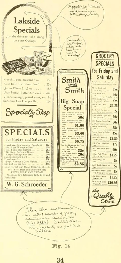 An illustration from How to write show cards, 1921, leaf 33